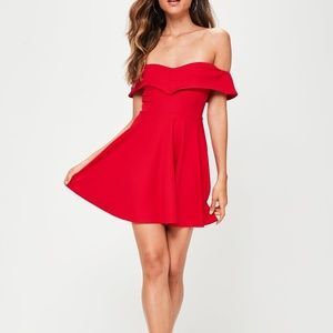 Red Synthetic dyed dress